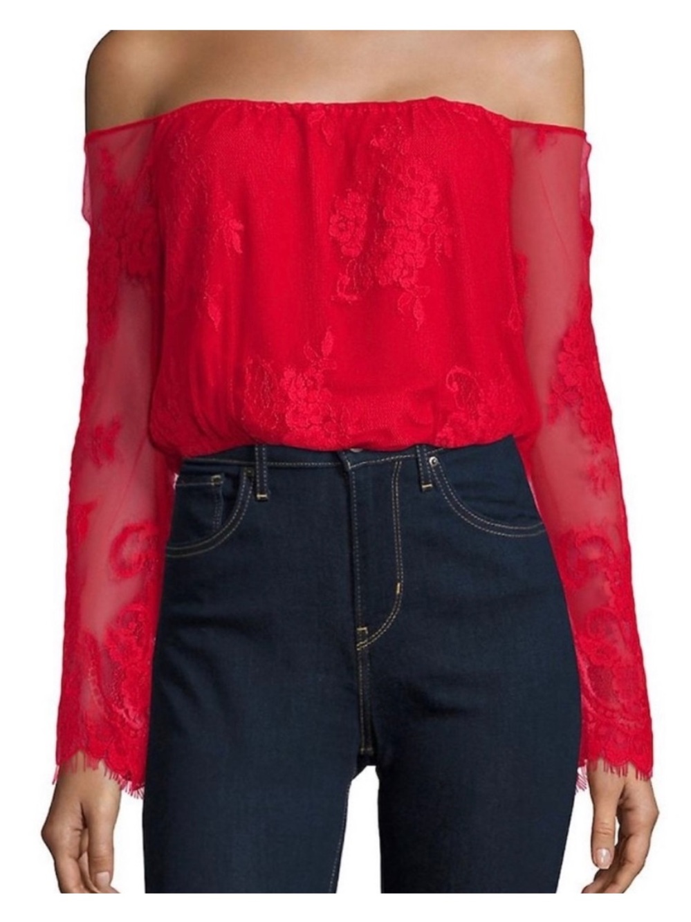LOVERS + FRIENDS Lady Love Top In Red Size S